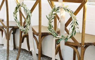 decoracion de bodas con hojas de olivo-2