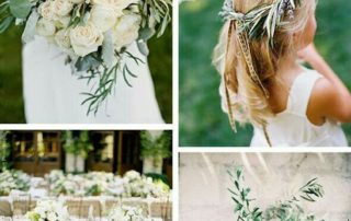 decoracion de bodas con hojas de olivo-3