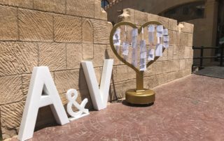 letras gigantes para bodas