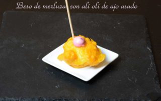 Aperitivos de boda. Beso de Merluza