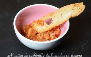 Aperitivos de boda. Manitas de cochinillo