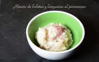 Aperitivos de boda. Rissoto de boletus