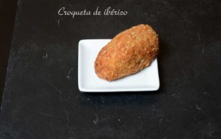 Aperitivos de boda. Croqueta de Ibérico