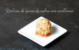 Aperitivos de boda. Delicia de queso de cabra