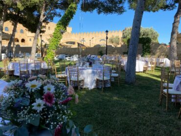Boda y banquete al aire libre