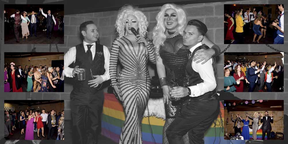 Boda gay-Boda civil y espectáculo Drags Queen- Castillo Bonavia