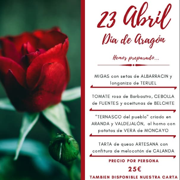 Celebra el 23 Abril-Día de Aragón en Castillo Bonavía