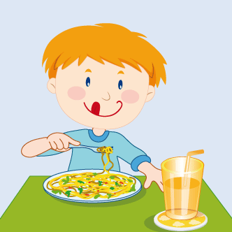 Menú Infantil-Espaguetis napolitana-Comuniones
