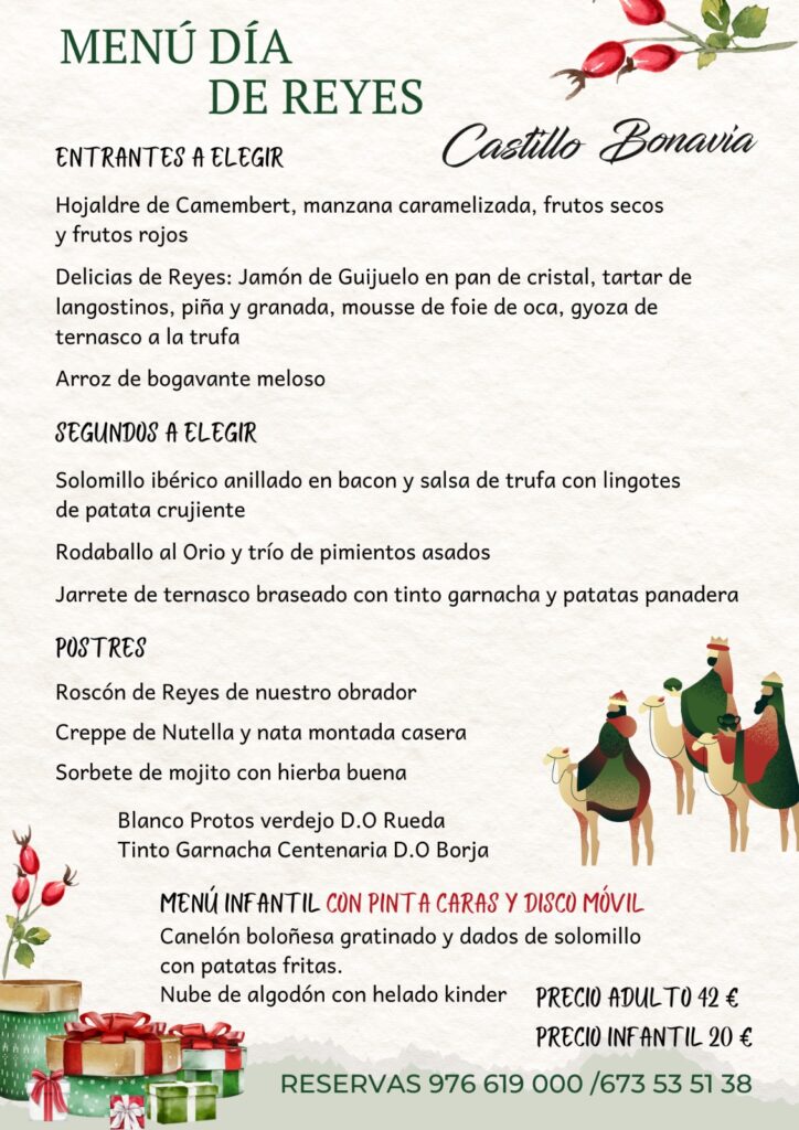 Menú Día de Reyes para celebrar en familia | Castillo Bonavía