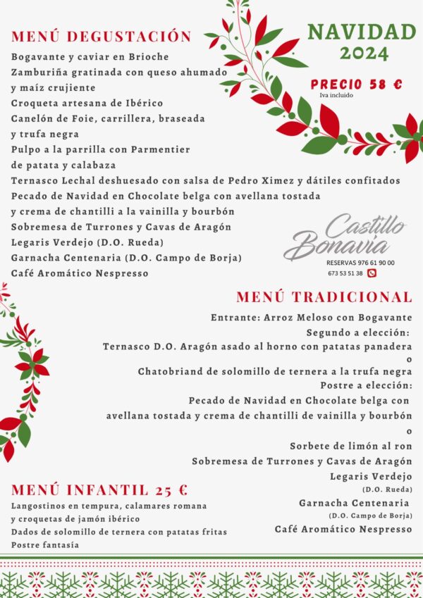 Menú Navidad 2024_Castillo Bonavía