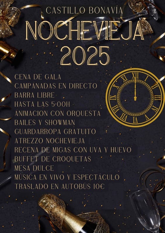 Menú Nochevieja Castillo