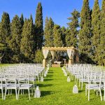 Ceremonia de boda en los jardines de la Finca Don Quijote