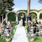 Ceremonia de boda al aire libre en Castillo Bonavía